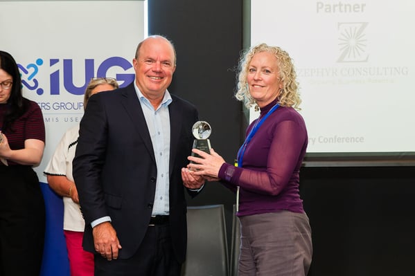 Growsafe accepts a Great Things Award for Digital Transformation at the iMIS Users Group Asia Pacific 2025 Discovery Conference.